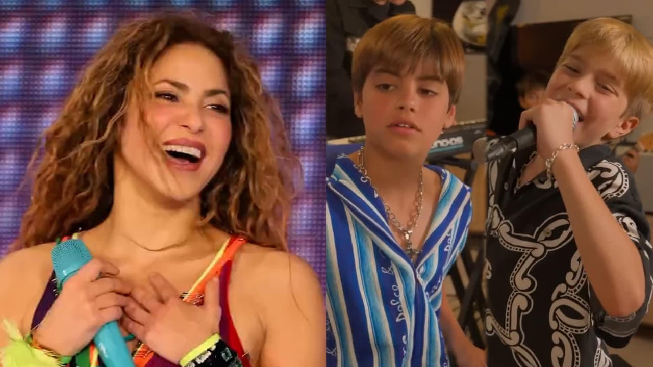 Shakira reacciona al primer videoclip de sus hijos donde cantan y son músicos: esto dijo