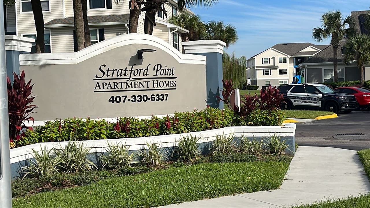 El Departamento de Policía de Sanford investiga un "tiroteo con heridos" en el complejo residencial Stratford Point Apartments.