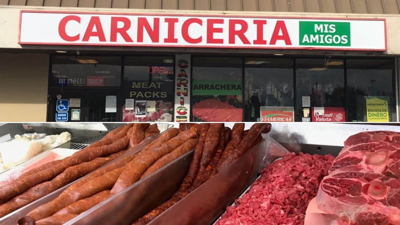 <b>Carnicería Mis Amigos</b> — 
<b>7260 Franklin Blvd, Sacramento CA </b>
<br>Brindan surtidos de carnes de res, puerco y pollo.