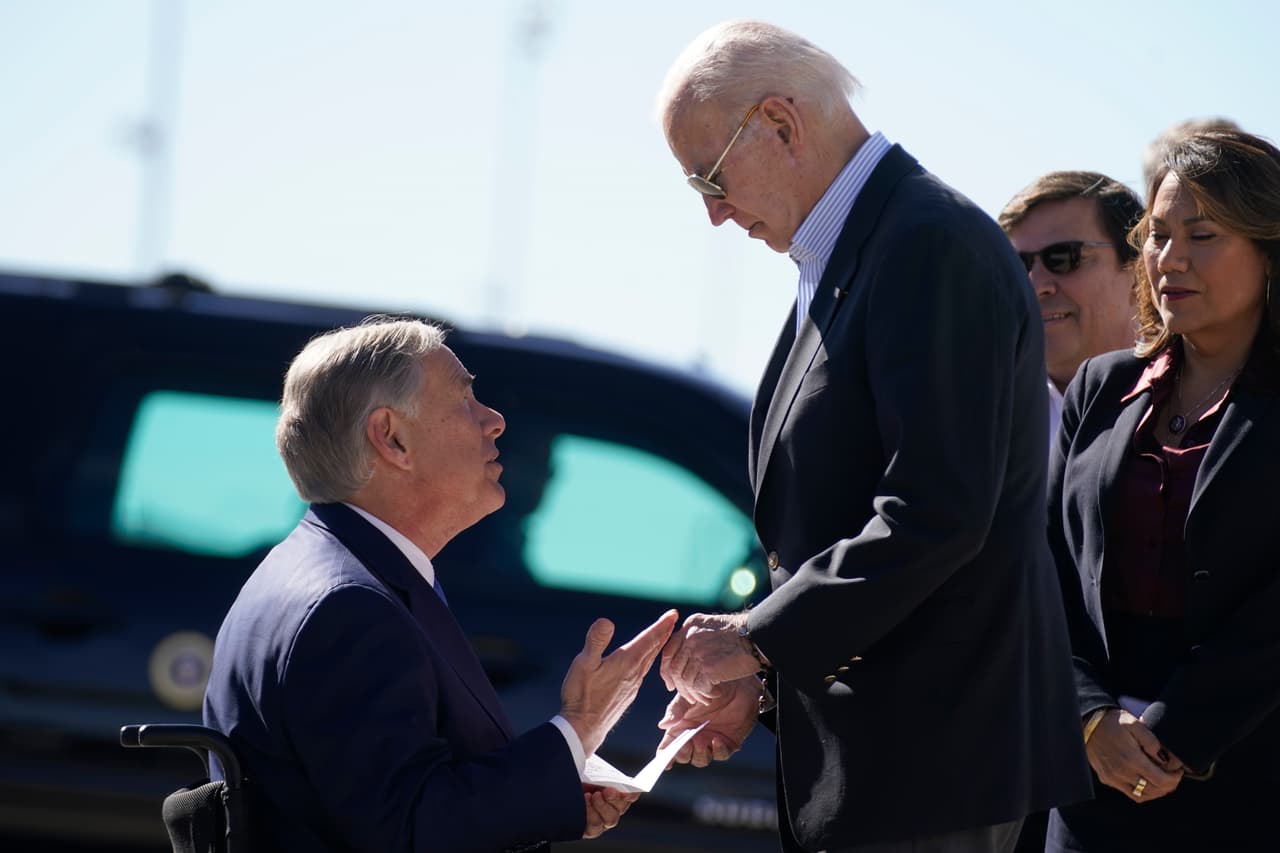 Severos castigos por cruce indocumentado y cárcel: qué pidió Abbott en la carta que entregó a Biden en la frontera