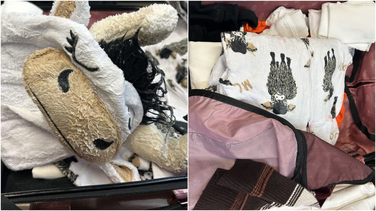 Una pijama de vaca sorprende a agentes del Aeropuerto de Los Ángeles por su insólito contenido