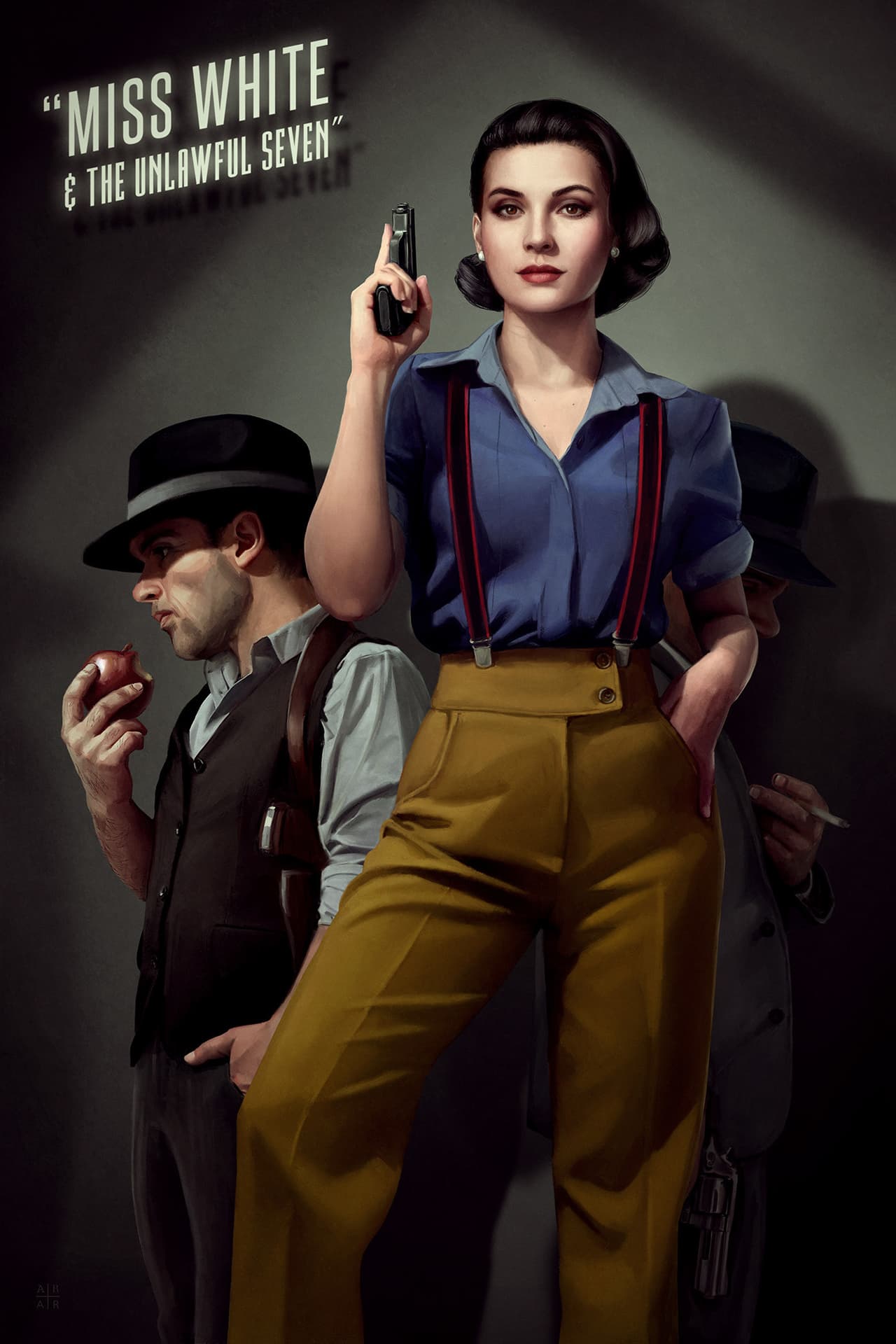 Este ilustrador convirtió a las princesas Disney en legendarias mercenarias y detectives