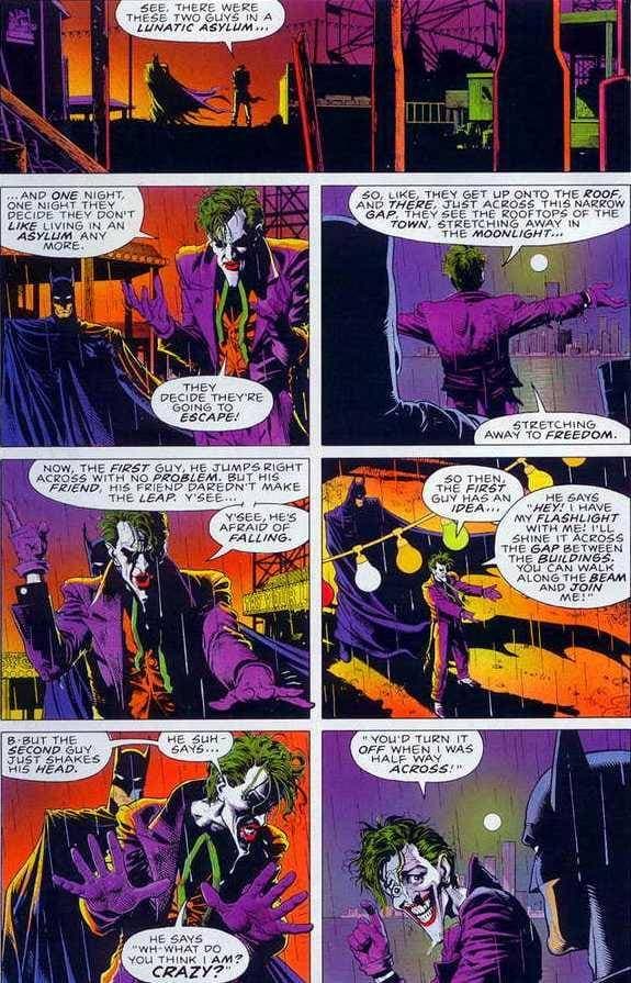 Batman se ríe terminando "The Killing Joke" porque escucha ESTE chiste [imagen del cómic]