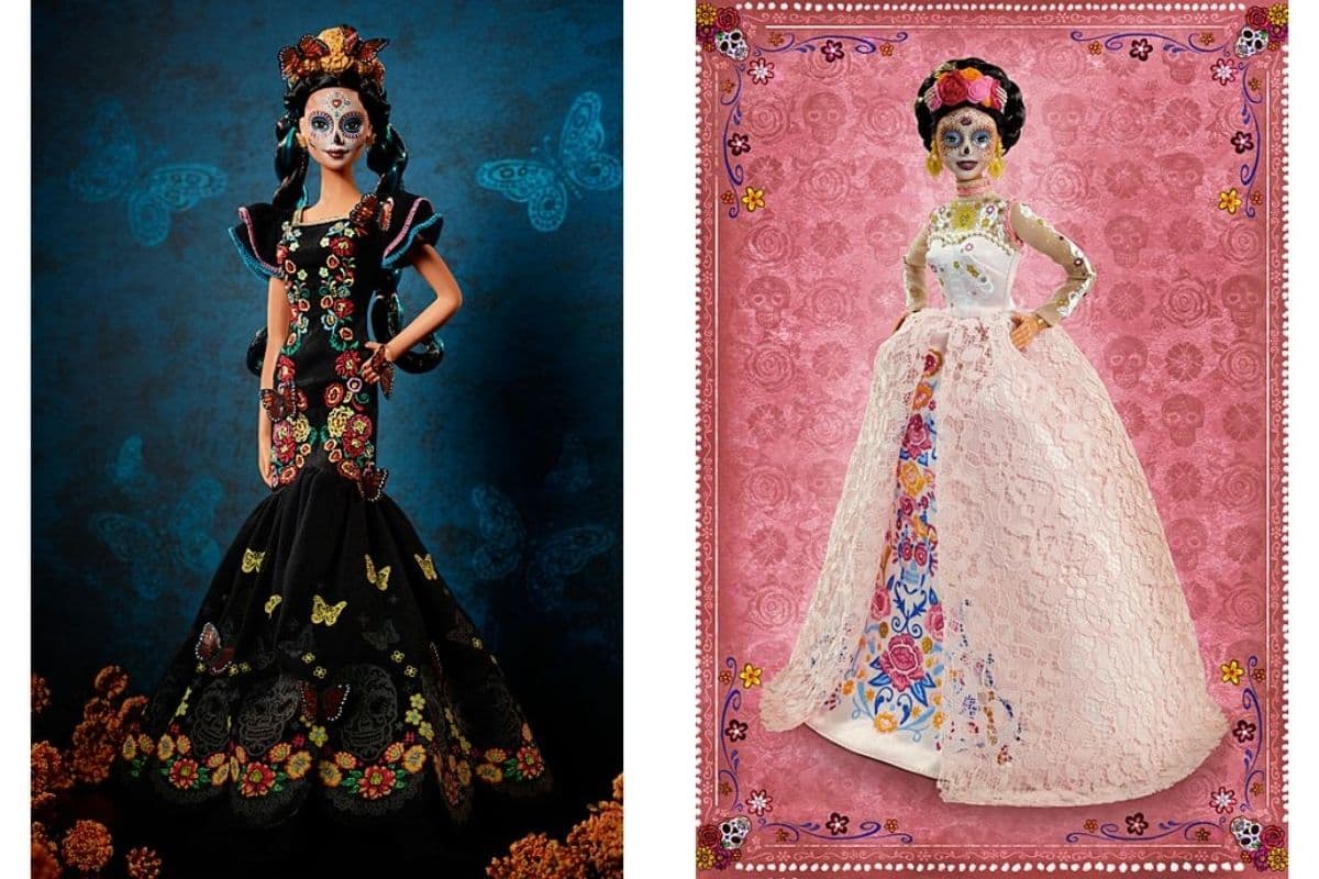 Barbie como Catrina y Ken vestido de charro en la hermosa colección de Día de Muertos 2021