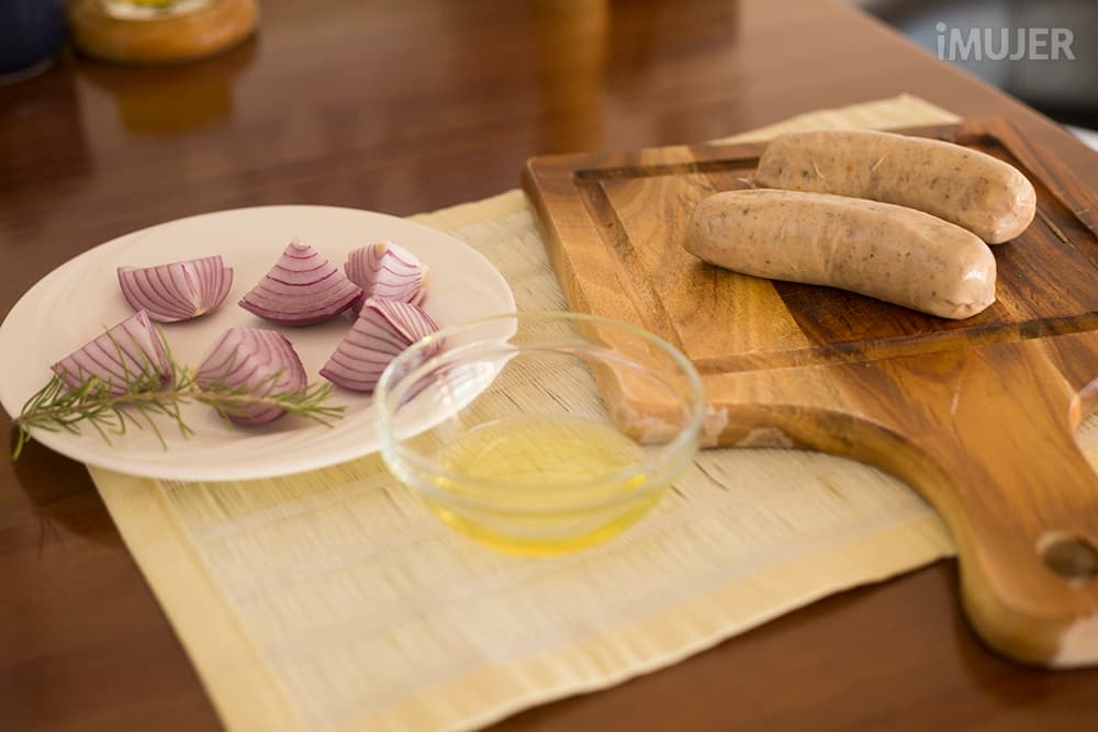 Estupendas brochetas de chorizo