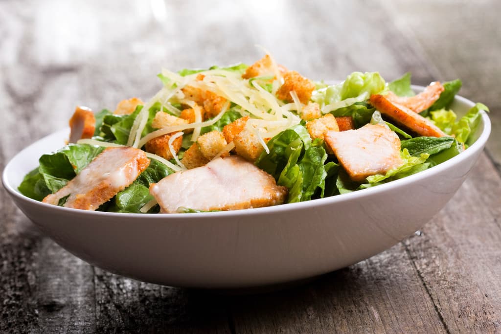 Clásica receta de ensalada César