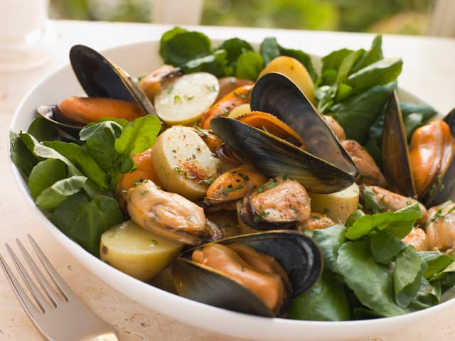 Mejillones al vapor