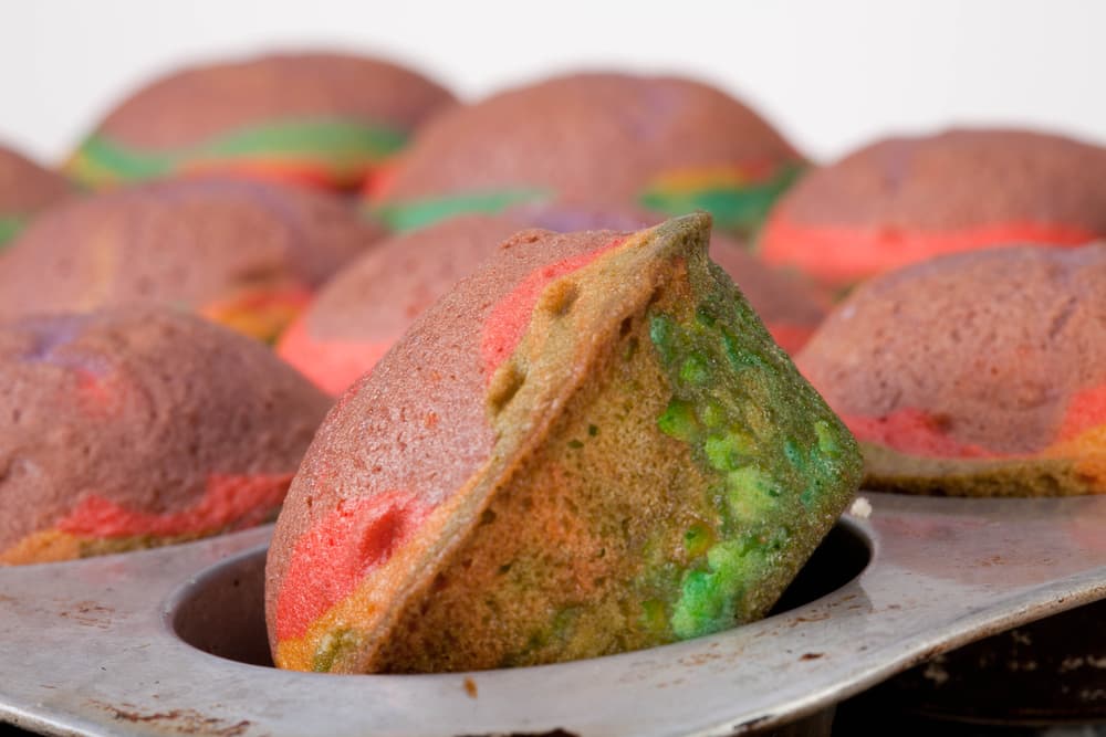¡Cupcakes arco iris! Tu amor por la repostería hecho color