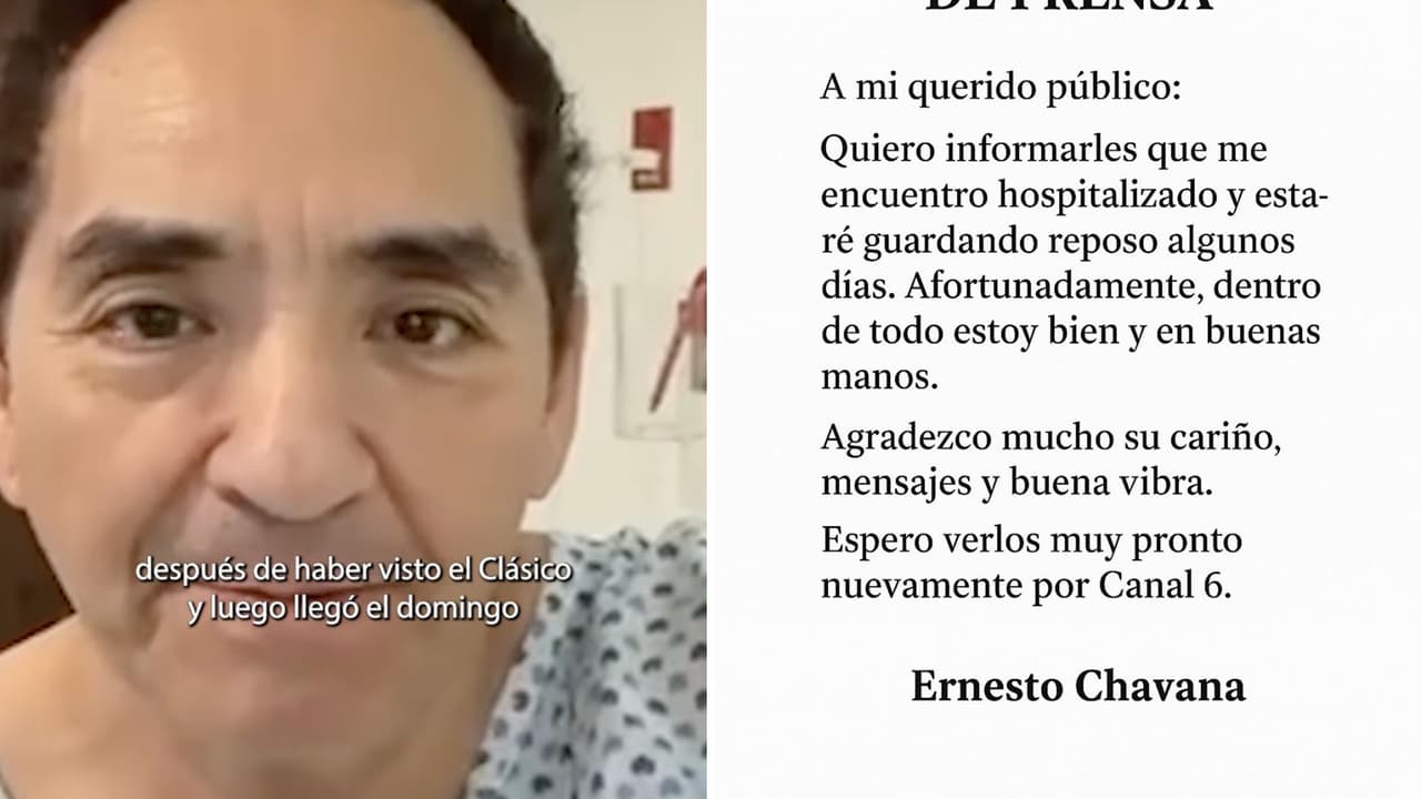 Ernesto Chavana fue hospitalizado de emergencia.